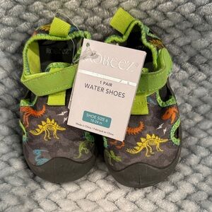 Robeez Water Shoes for Kids - Green and Black with Dinosaurs
